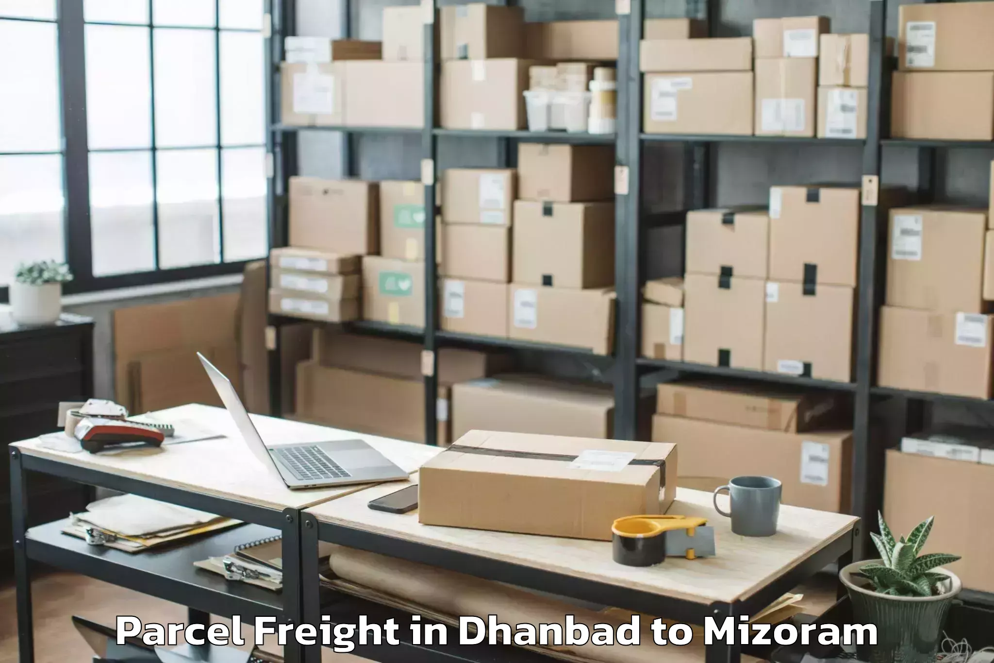 Hassle-Free Dhanbad to Saitual Parcel Freight